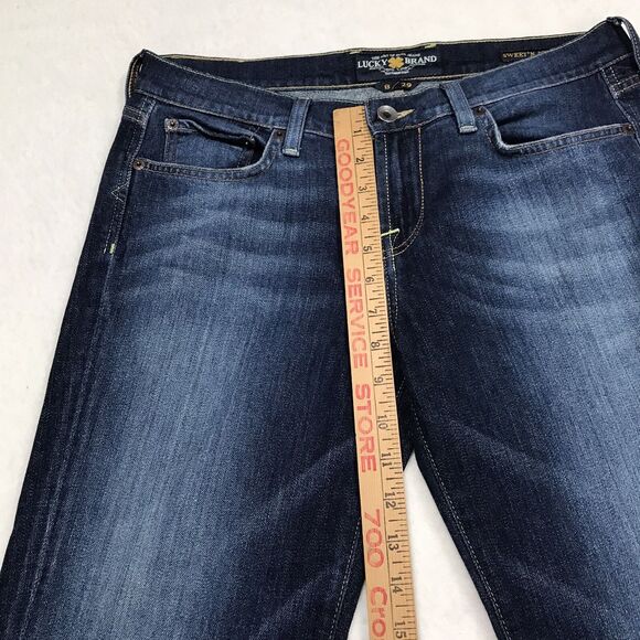LUCKY Janet Sweet Straight Crop Jean Women 8/29 (36x26) Whisker Denim Blue Ankle - Picture 16 of 16